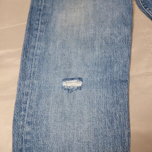 RAG & BONE | Maya Straight Leg Ankle Crop Button Jeans Whiskered Made In USA 27 - Picture 6 of 16